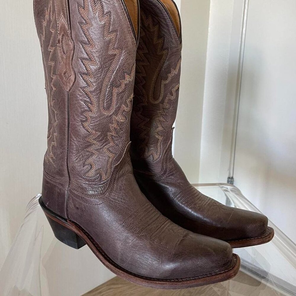 Vintage Leather Cowboy Boots | Size 6